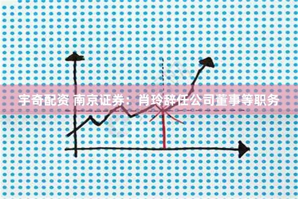 宇奇配资 南京证券：肖玲辞任公司董事等职务