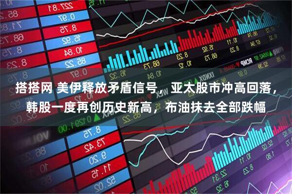 搭搭网 美伊释放矛盾信号，亚太股市冲高回落，韩股一度再创历史新高，布油抹去全部跌幅